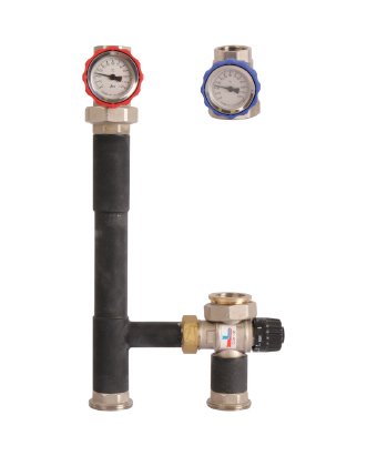 Насосная группа (быстрого монтажа) с 3-х ходовым смесителем 1" без насоса Rommer